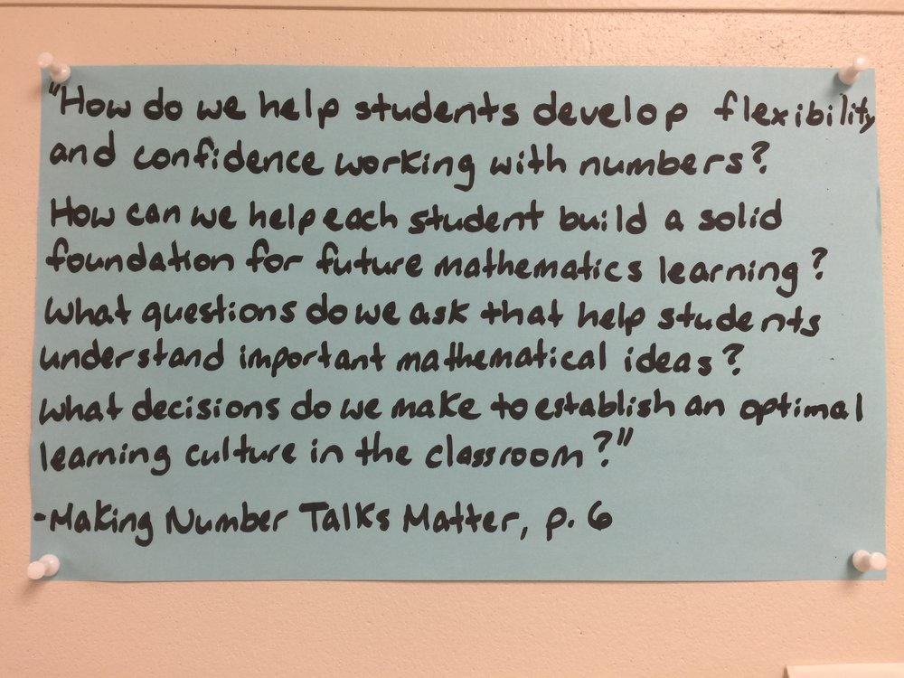Number Talks Flexibility Confidence