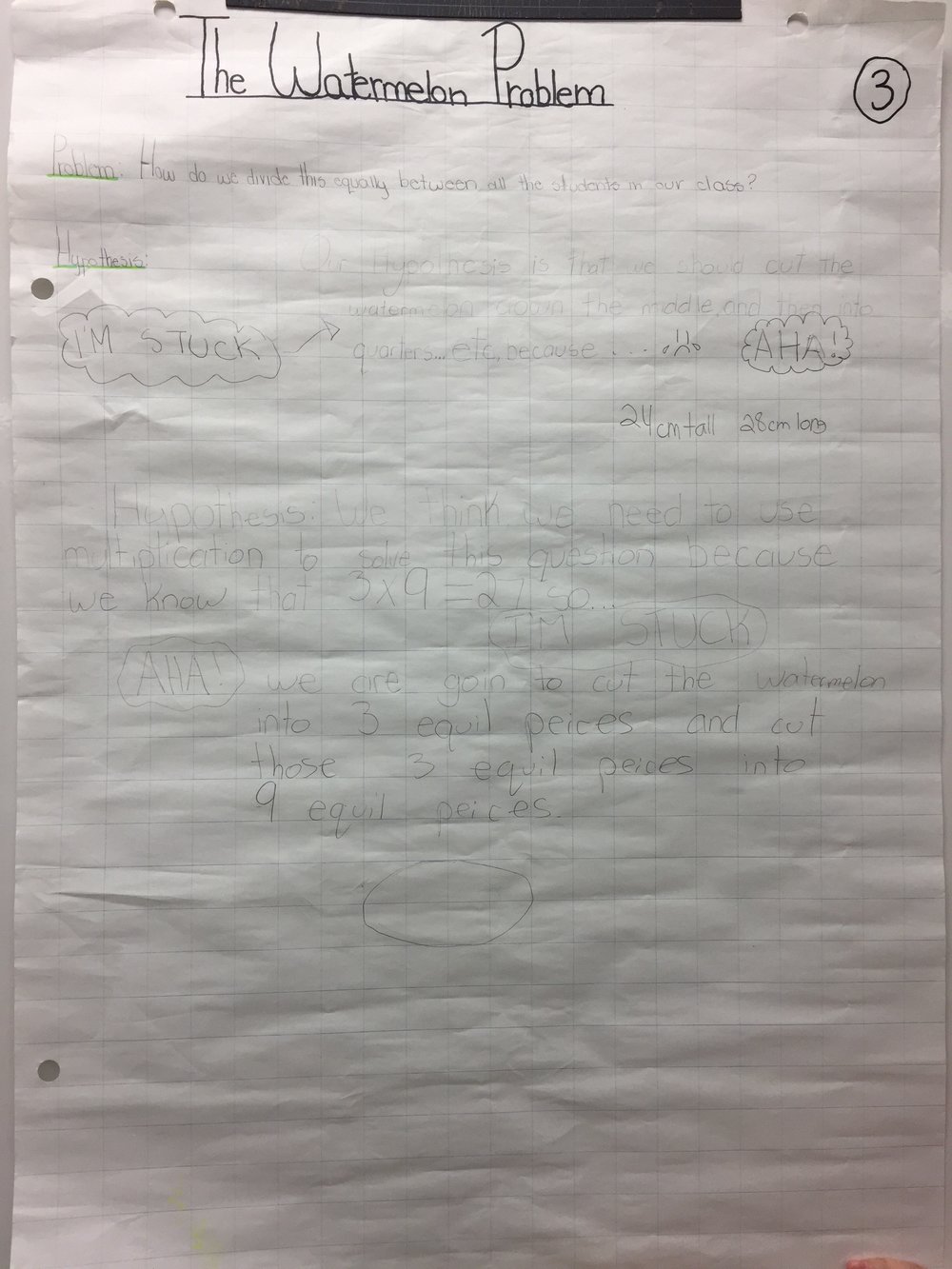 The Watermelon Problem Student Solutions 1