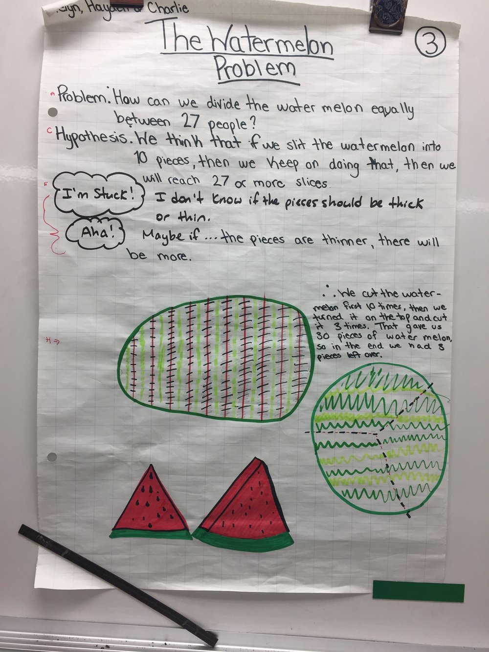 The Watermelon Problem Student Solutions 10