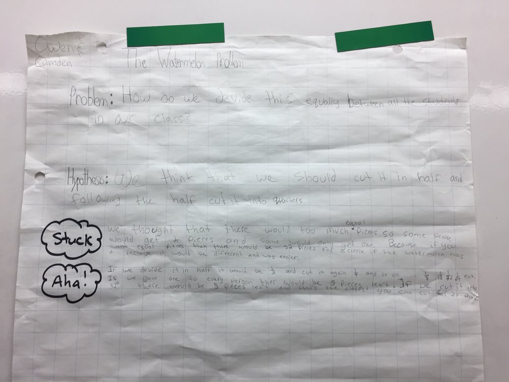 The Watermelon Problem Student Solutions 7