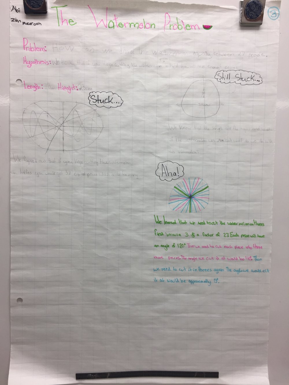 The Watermelon Problem Student Solutions 9