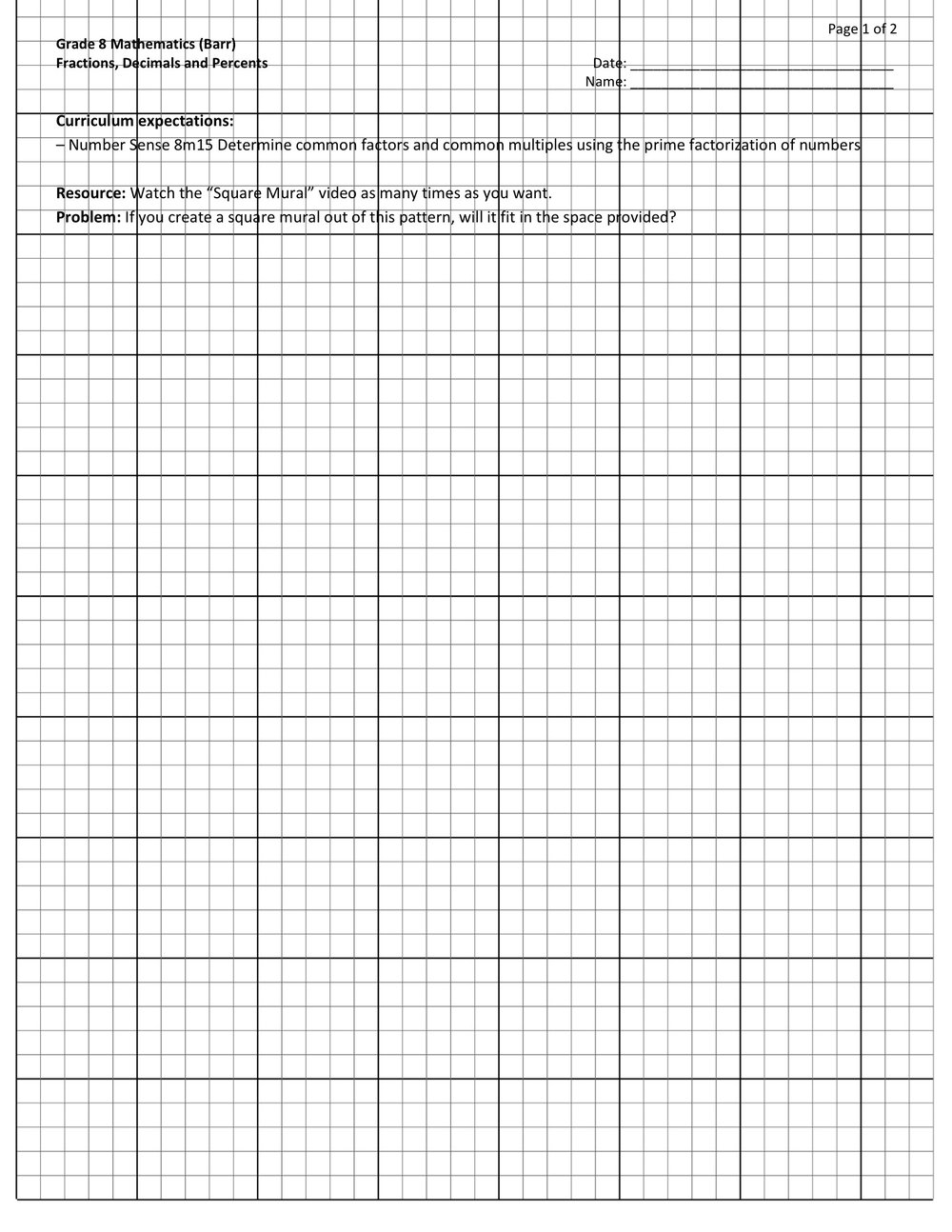 Square Mural Exit Ticket 1