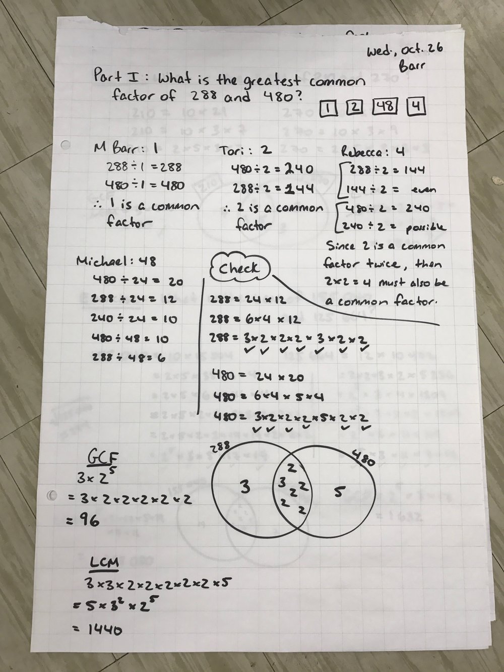 Fractions Decimals Percent Number Talk Barr