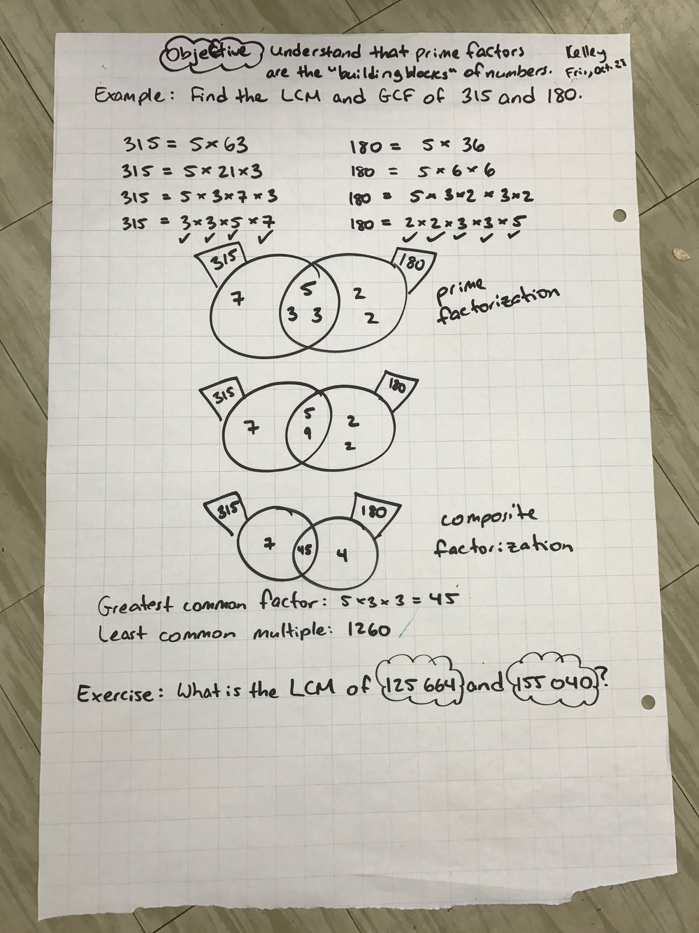 Fractions Decimals Percent Number Talk Kelley