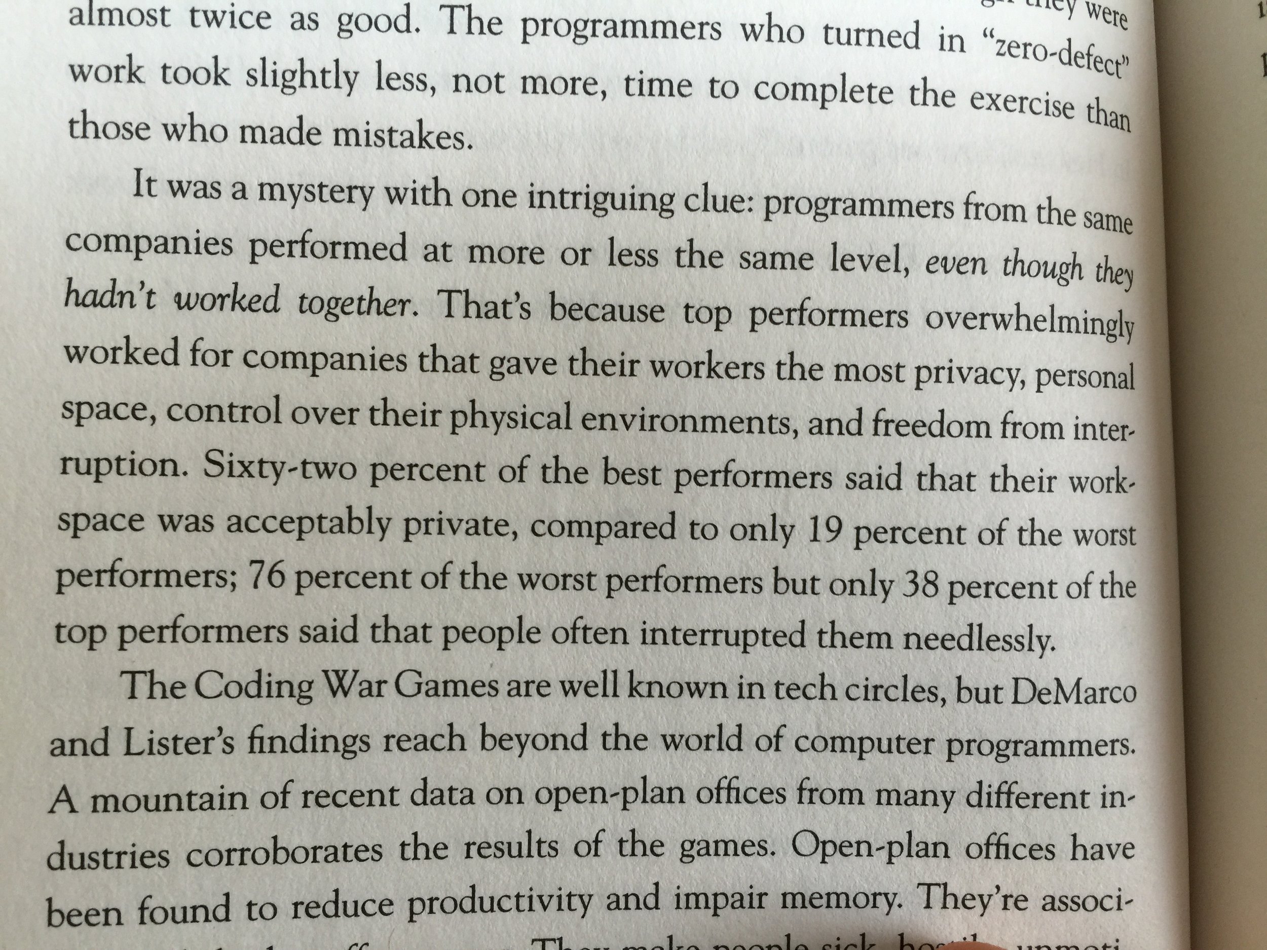 Freedom From Interruption