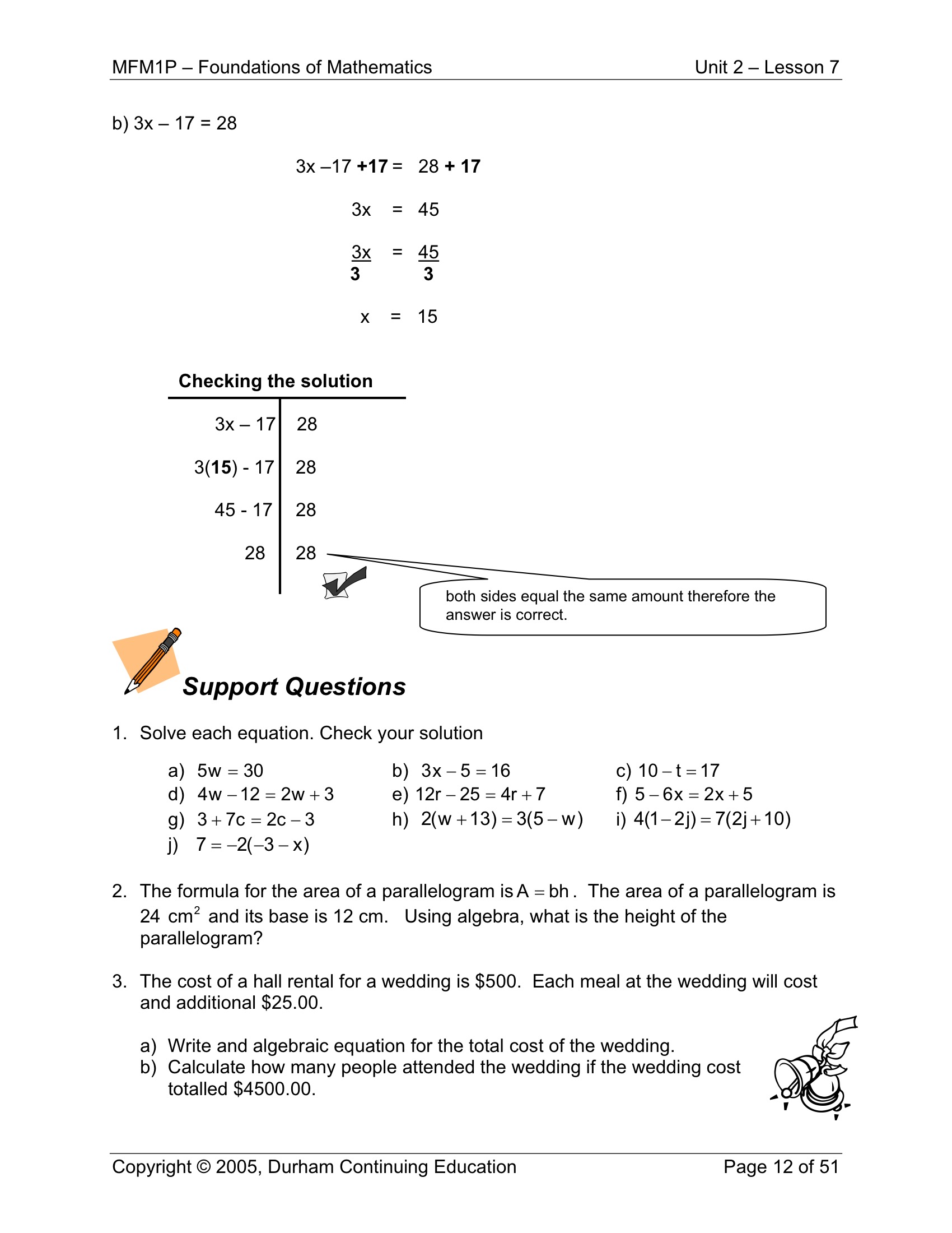 Grade 9 Applied Math 2 7 Algebra 4