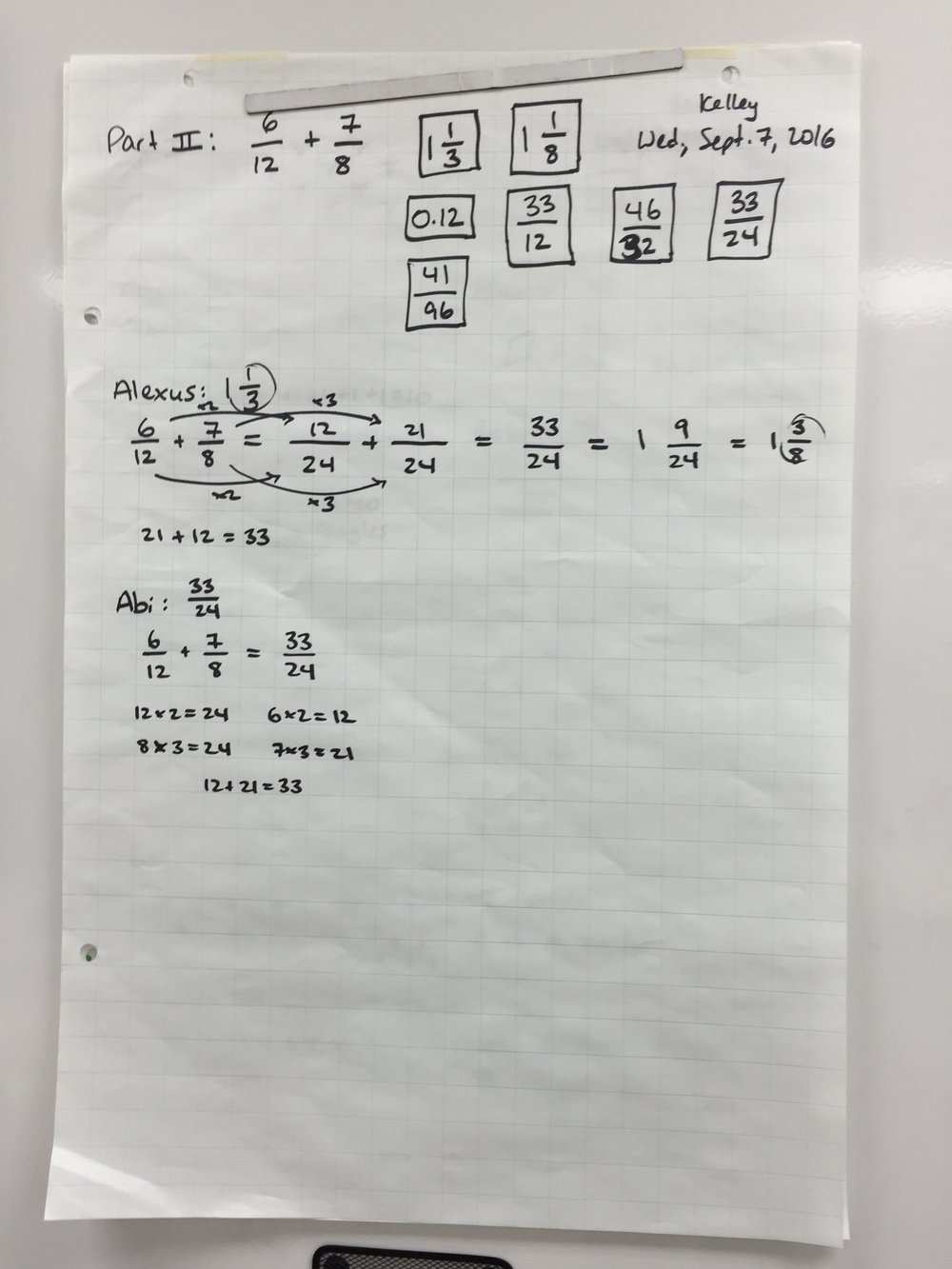 Kelley Sept 7 Number Talk